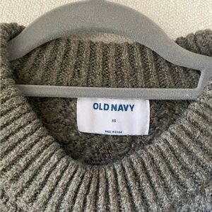 Old Navy Green/Gray Knit Pullover
